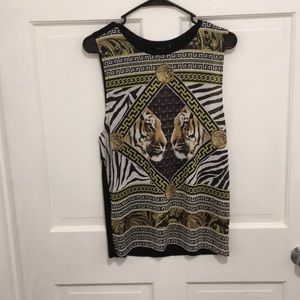 Forever 21 small tank top tiger